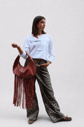 The Fringe Bag - Terracota Lizard