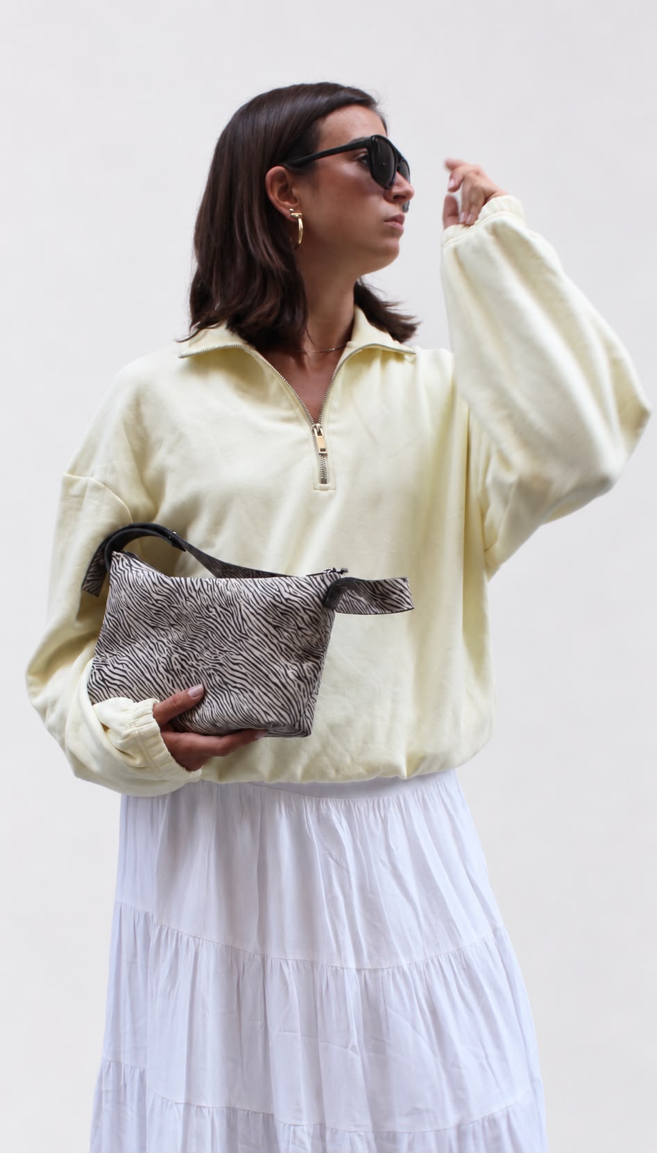 The Slouch Bag - Zebra