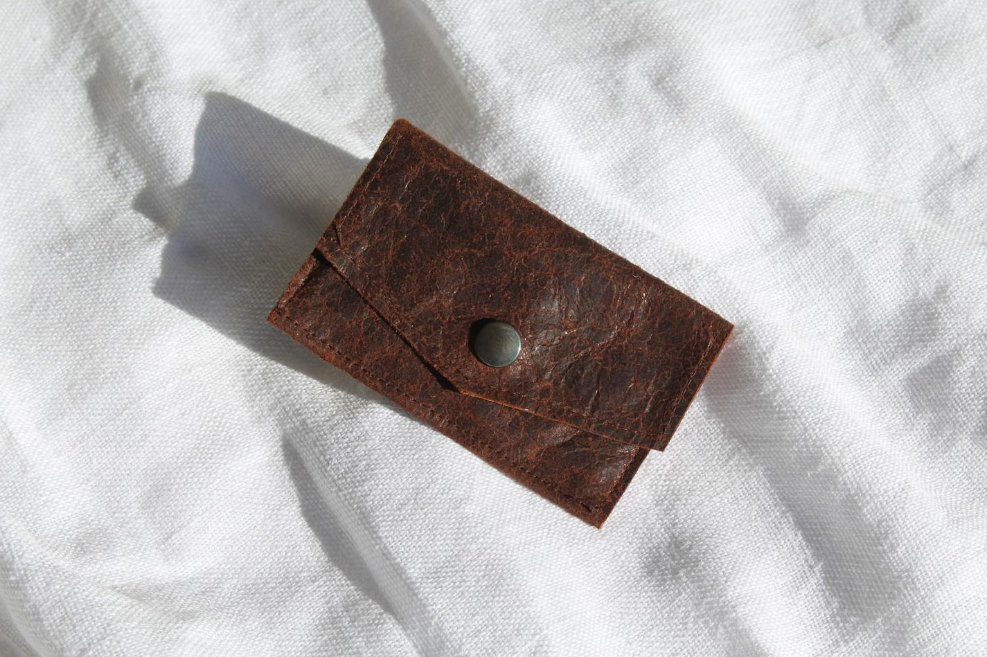 Leather wallet— Chocolate Brown