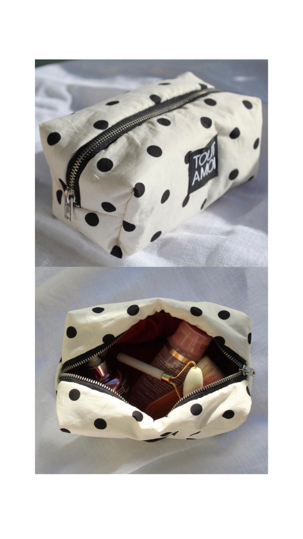 Polka dot pouch