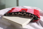Striped Laptop Sleeve — Red & Pink