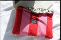 Striped Laptop Sleeve — Red & Pink
