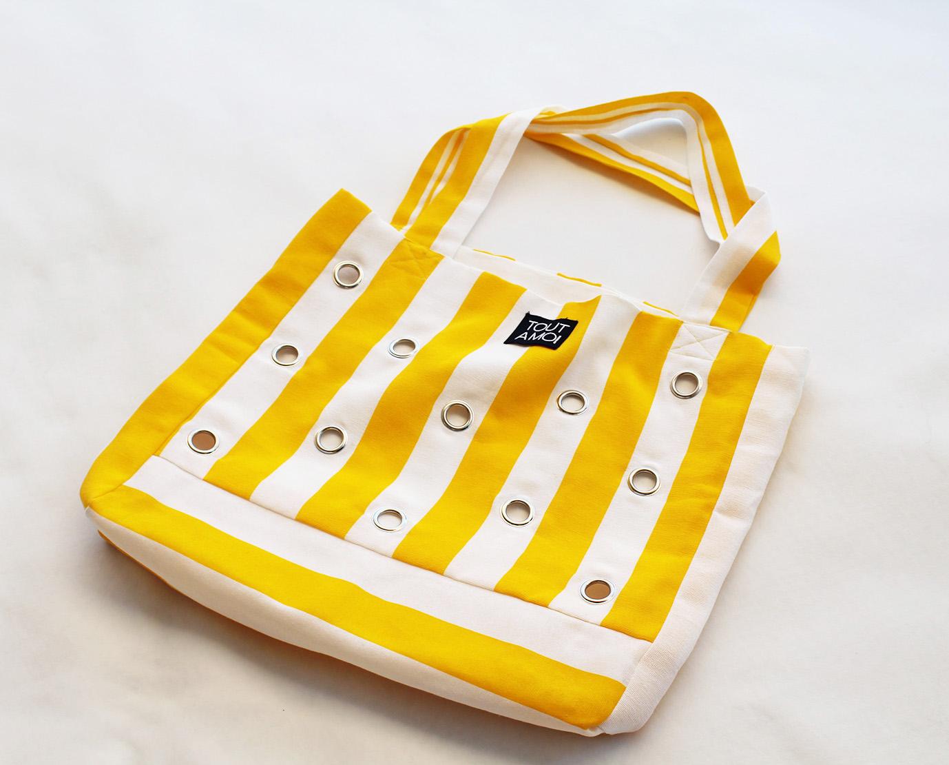 Riviera Bag — Yellow Stripe