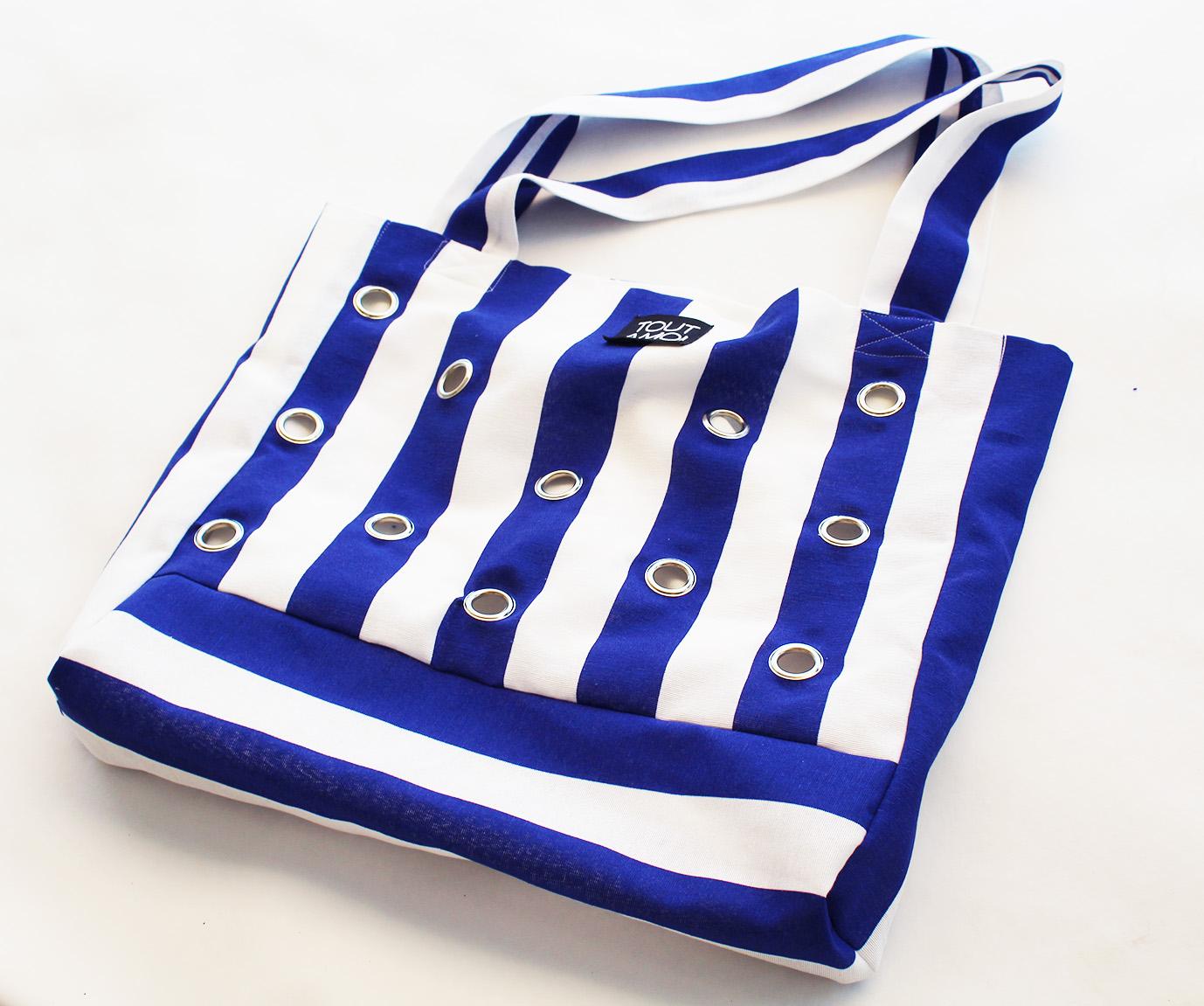 Riviera Bag — Blue Stripe